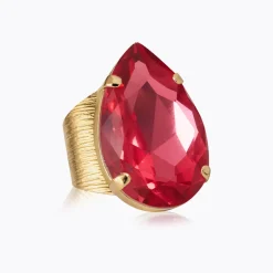 Caroline Svedbom Perfect Drop Ring Mulberry Red Outlet