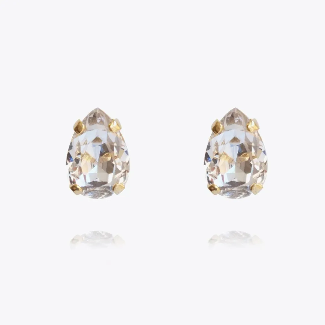 Caroline Svedbom Petite Drop Earrings Crystal New