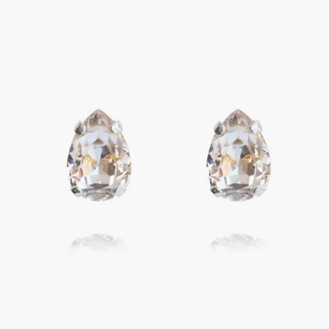Caroline Svedbom Petite Drop Earrings Crystal New