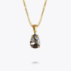 Caroline Svedbom Petite Drop Necklace Black Diamond Hot