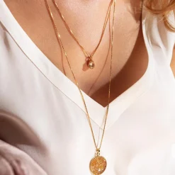 Caroline Svedbom Petite Drop Necklace Golden Shadow Cheap