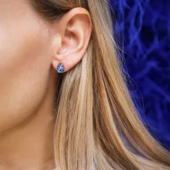 Caroline Svedbom Petite Drop Stud Earrings/Lapis Best