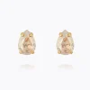 Caroline Svedbom Petite Drop Stud Earrings Golden Shadow Best
