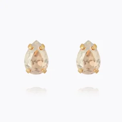 Caroline Svedbom Petite Drop Stud Earrings Golden Shadow Best