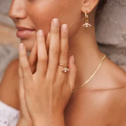 Caroline Svedbom Petite Greek Eye Ring/Crystal Fashion