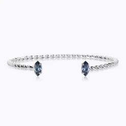 Caroline Svedbom Petite Navette Bracelet Denim Blue Discount