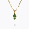 Caroline Svedbom Petite Navette Necklace Peridot Hot