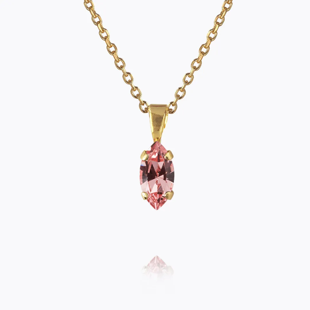 Caroline Svedbom Petite Navette Necklace Light Rose Store
