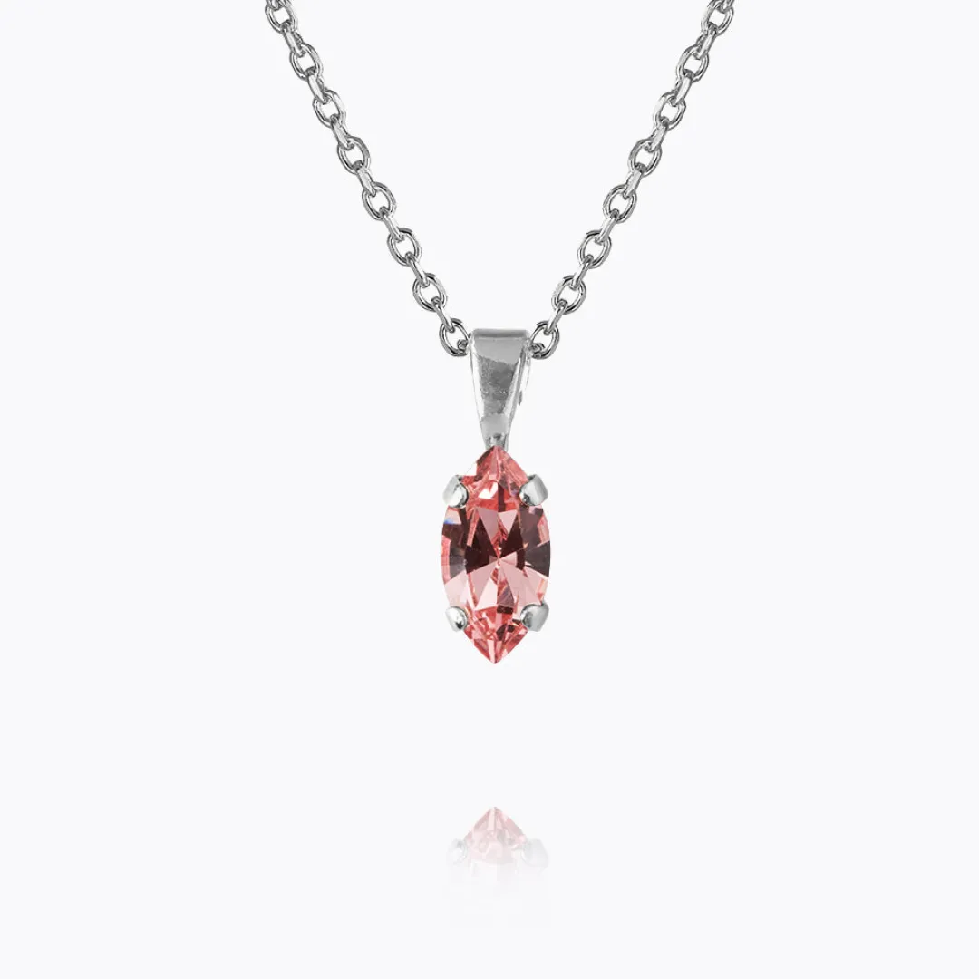 Caroline Svedbom Petite Navette Necklace Light Rose Store