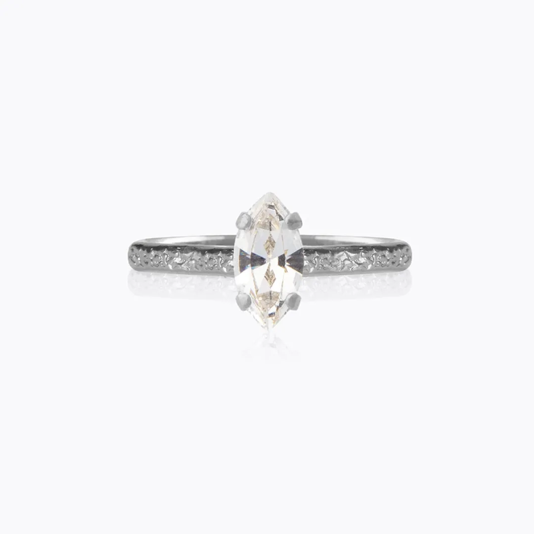 Caroline Svedbom Petite Navette Ring/Crystal Best