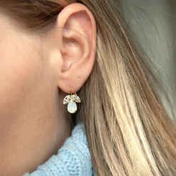 Caroline Svedbom Petite Timo/White Opal/Crystal White Opal + Crystal New