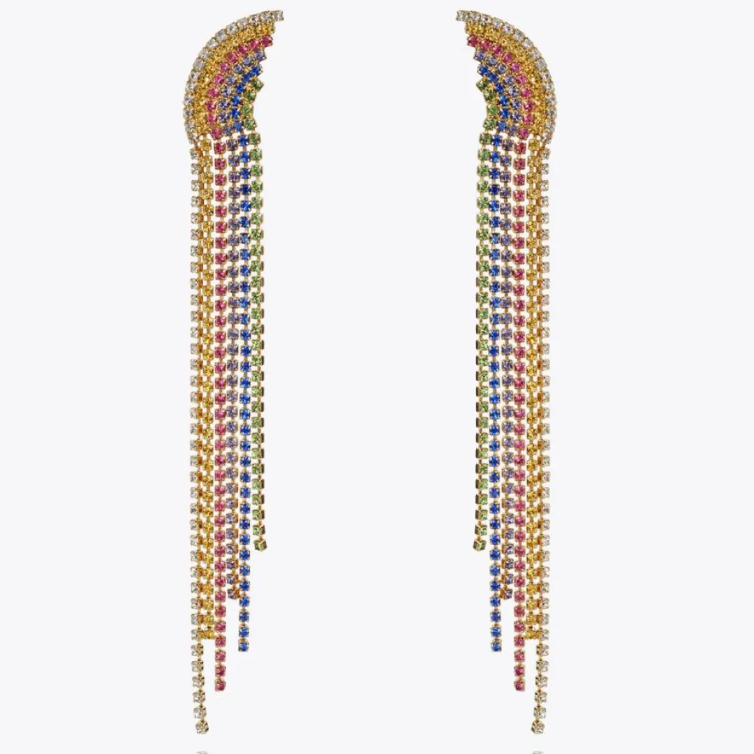 Caroline Svedbom Rainbow Earrings New