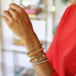 Caroline Svedbom Siri Bangle Crystal Outlet
