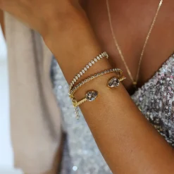 Caroline Svedbom Siri Bangle Black Diamond Fashion