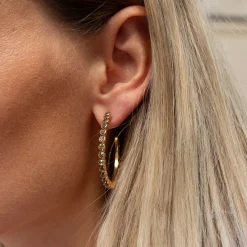 Caroline Svedbom Siri Large Earrings Black Diamond Shop