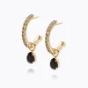 Caroline Svedbom Tracy Loop Earrings Jet Shop