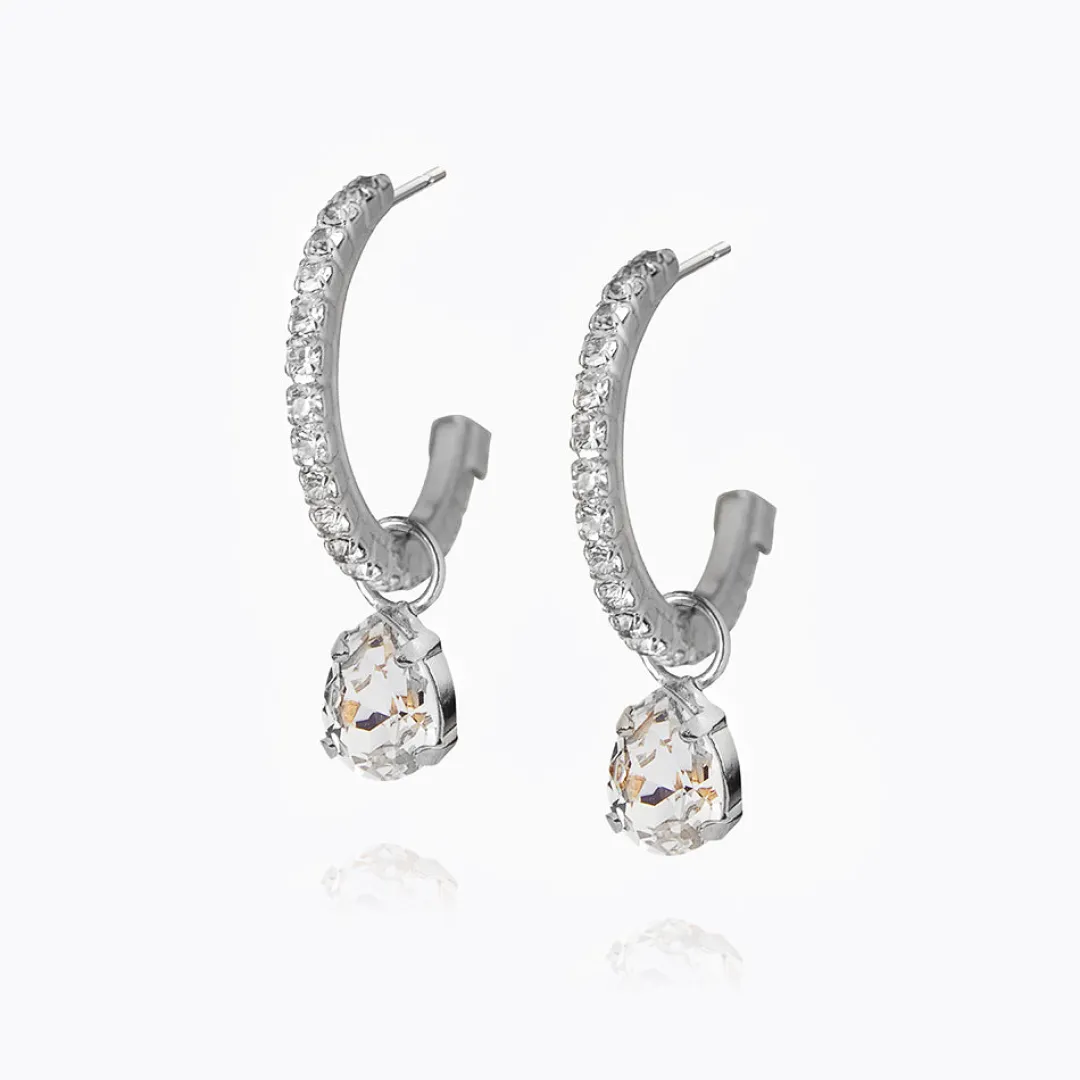 Caroline Svedbom Tracy Loop Earrings Crystal Best