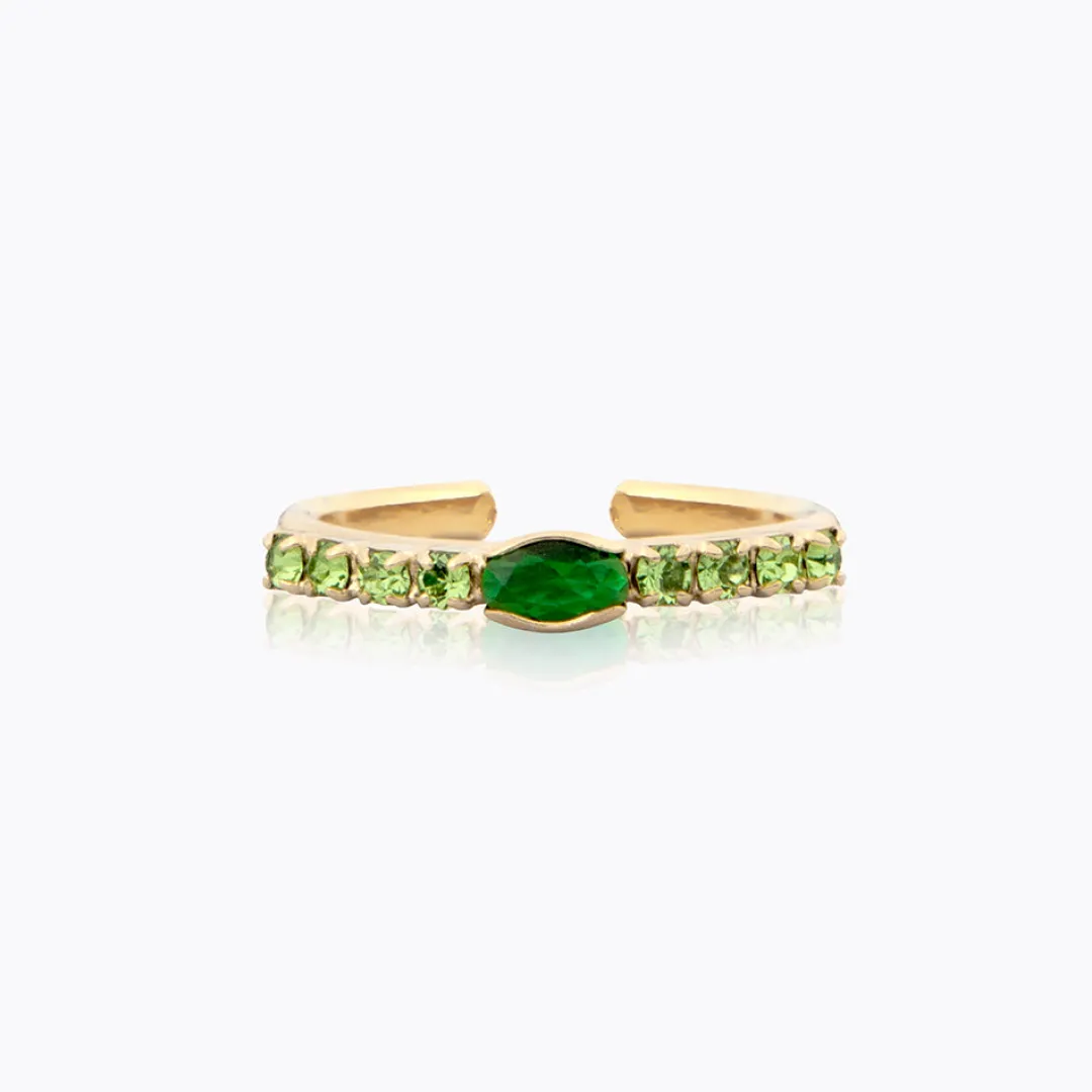 Caroline Svedbom Tracy Ring Fern Green Cheap